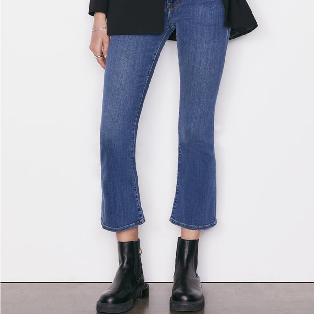 Frame Stretch Denim Mini Boot Leg Cropped - Picture 4 of 15